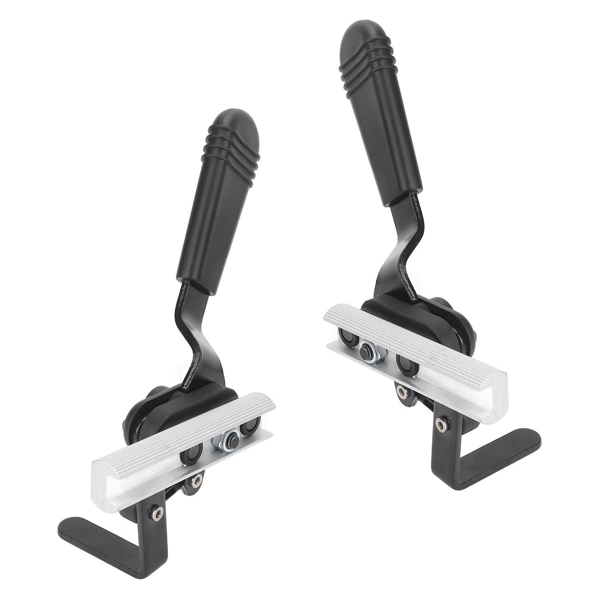 2pcs Left Right Wheelchair Brakes Wheel Lock Frame Clamps W/ Extension
