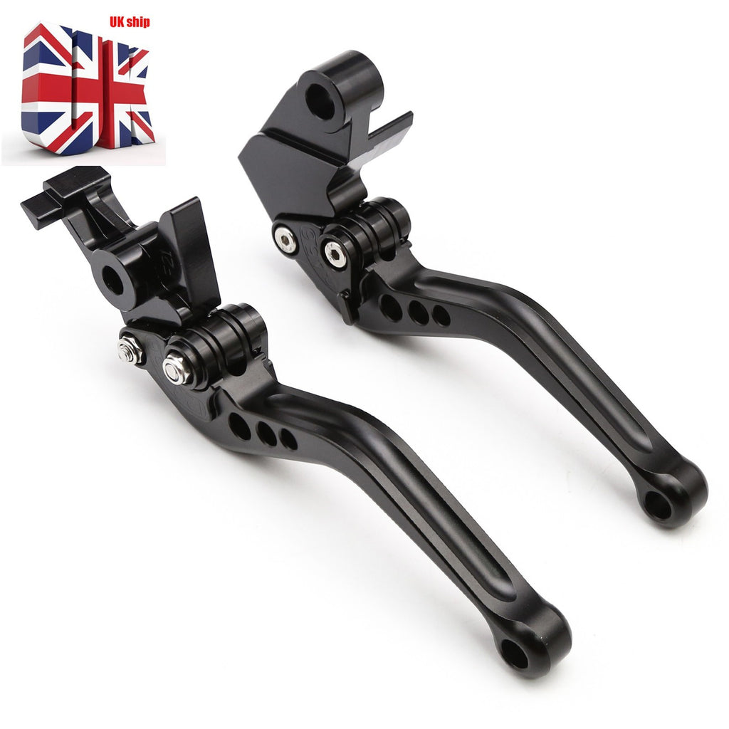 For Suzuki GSF600 BANDIT 1995 - 1999 CNC Black Shorty Brake Clutch Levers Adjust