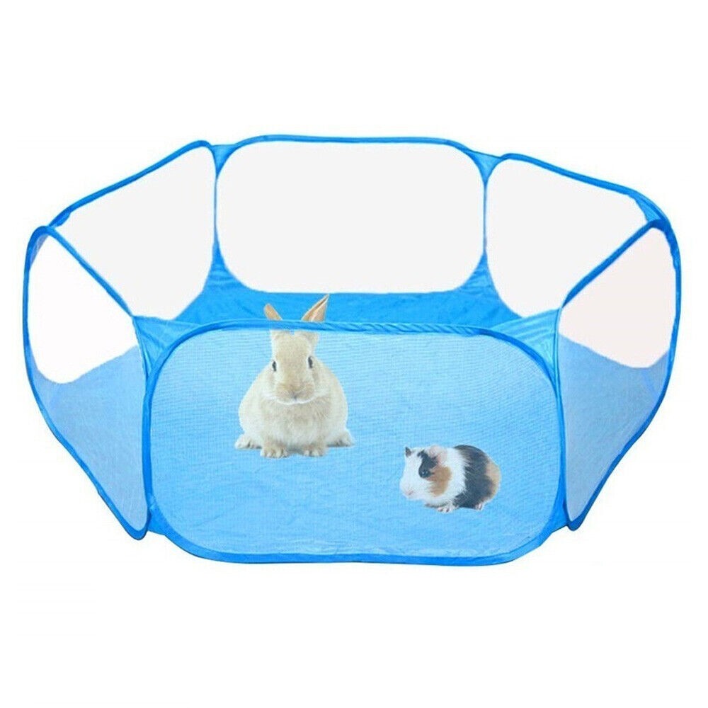 Folding Pet Cat Playpen Rabbit Hamster Indoor Outdoor Guinea Pig Run Portable UK