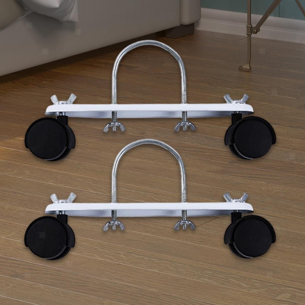 2Pcs Oil Filled Heater Caster Bracket with Wheels Spare Parts Smooth and Easy