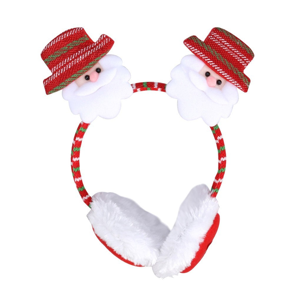 Christmas Earmuffs Furry Ear Warmer Winter Ear Covers Christmas Costume