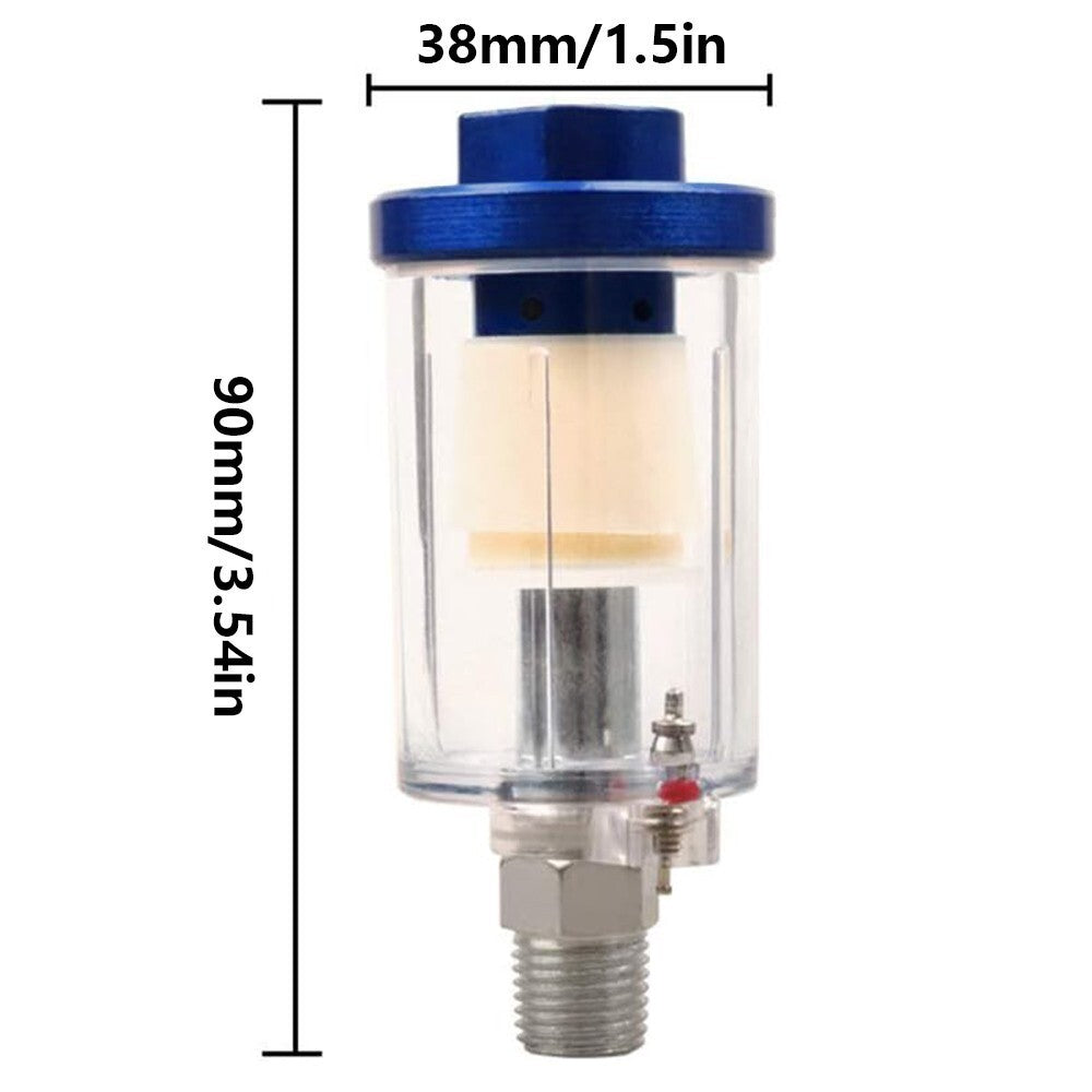 8pcs Spray Paint Gun 1/4'' BSP Mini in Line Air Filter Moisture Water Trap Kit