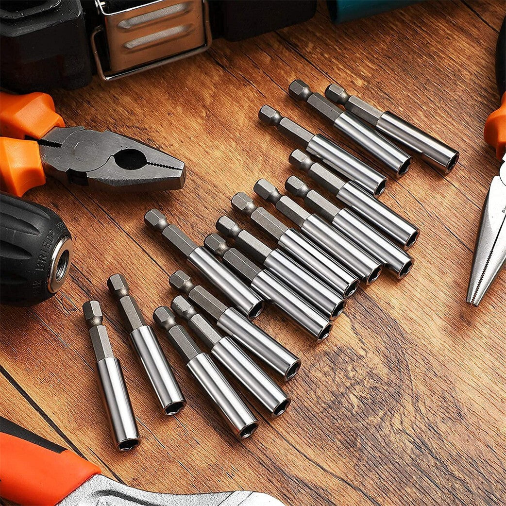 10x Magnetic Bit Holder Set 1/4" Hex Extension Bar for Screwdriver Impact Driver