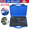 21 Pcs Diesel Injector Seat Cutter Repair Kit For Delphi Bosch Car Van Engines