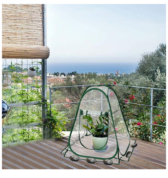 Mini Greenhouse Tent Popped Up PVC Grow House Small Indoor Outdoor Portable New
