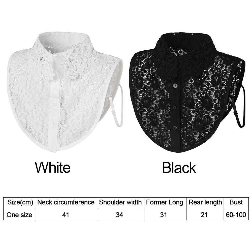 Lace False Collar Detachable Lapel Half Shirt Fake Collar  Women Girls