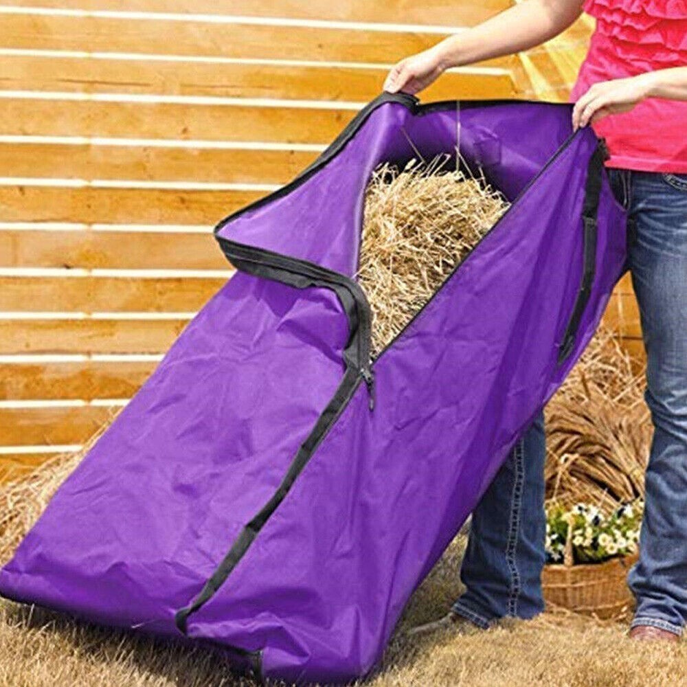 Hay Straw Bale Bag Carry Storage Camping Horse Feeder Riding Gear Waterproof Bag