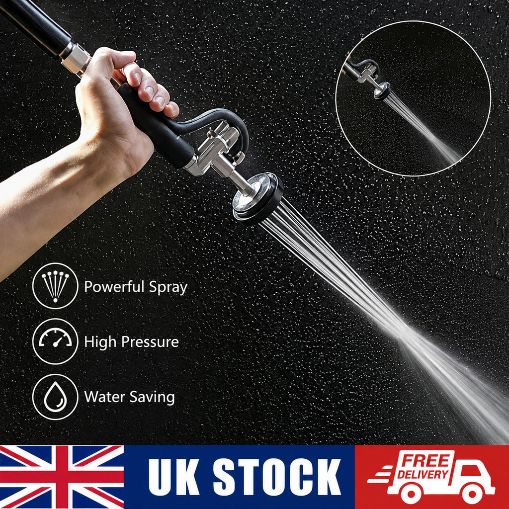 UK Commercial Restaurant Kitchen Pre-Rinse Faucet Tap Sprayer Spray Head Black