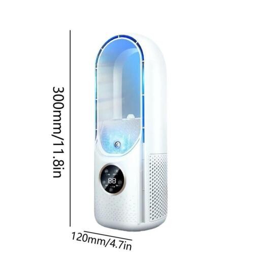 Natural  Air 6 Speed Silent Timer Air Conditioner Cooler Leafless Electric Fan