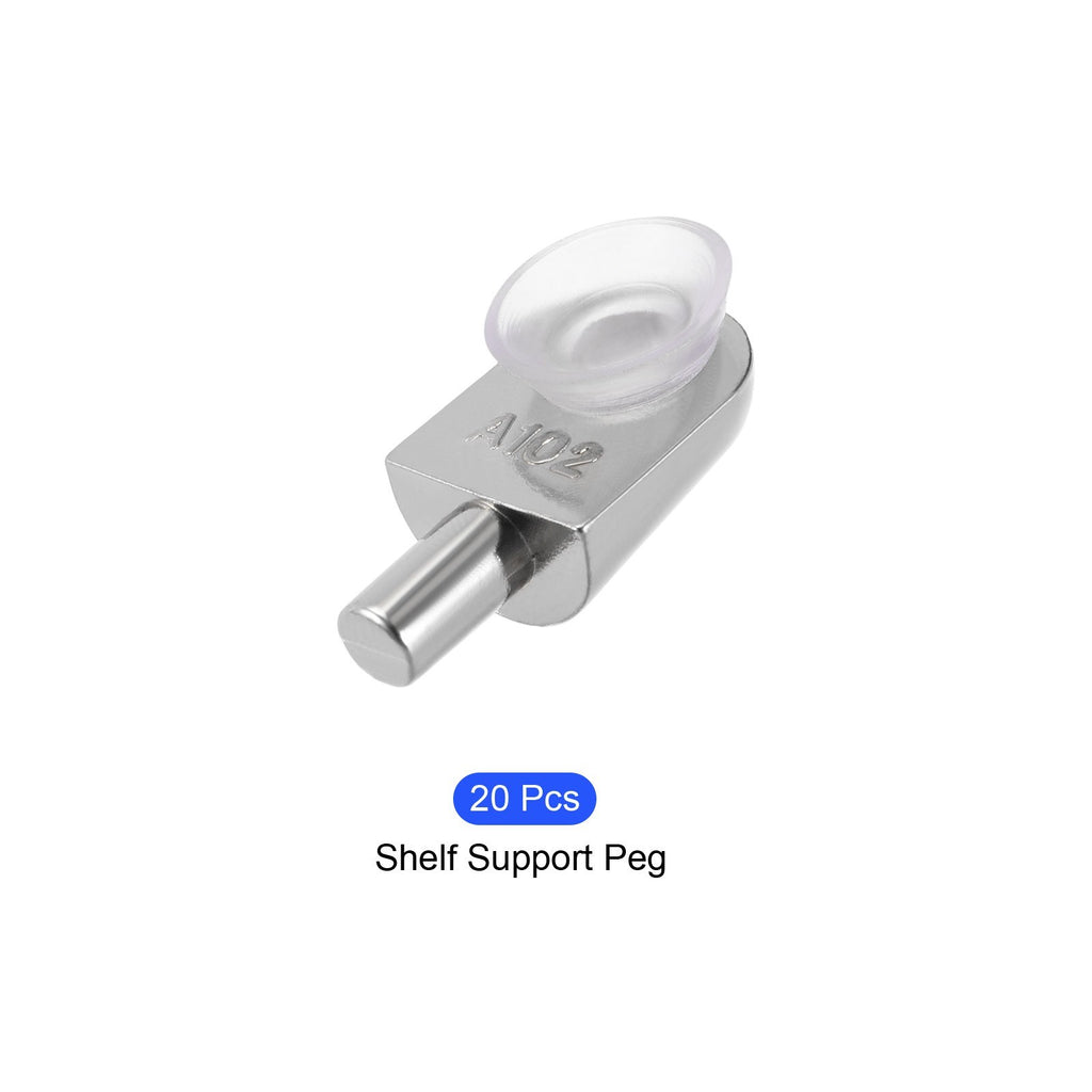 Shelf Support Pegs (for 9mm/0.35" Thickness) 20Pcs Glass Holder for Bedroom