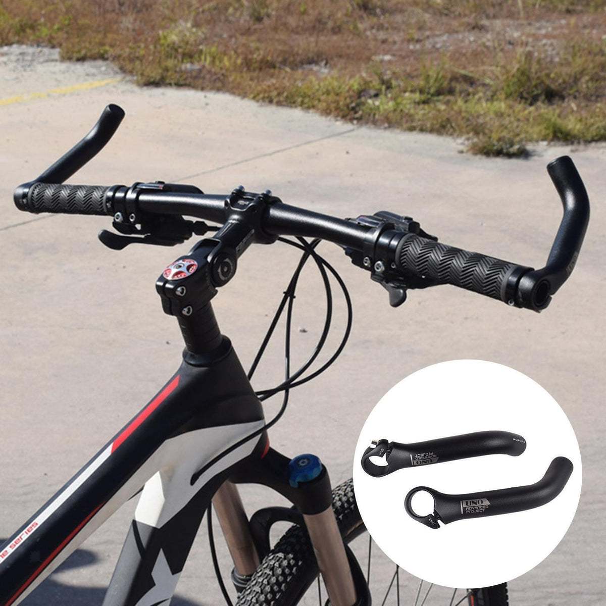 1 Pair Bike Rest Bar Ends Road 7/8" Handlebar Ends Barends Parts 160x23mm