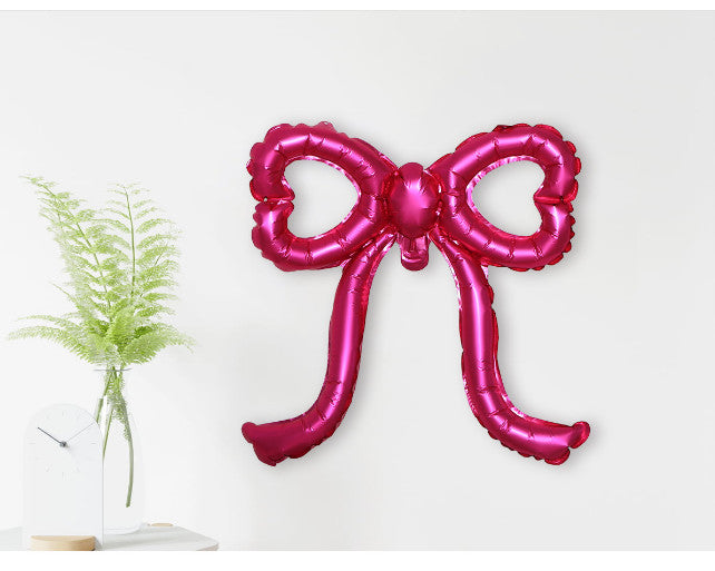 10x Bow Balloons Bow Birthday Decorations Props Romantic Creative Versatile
