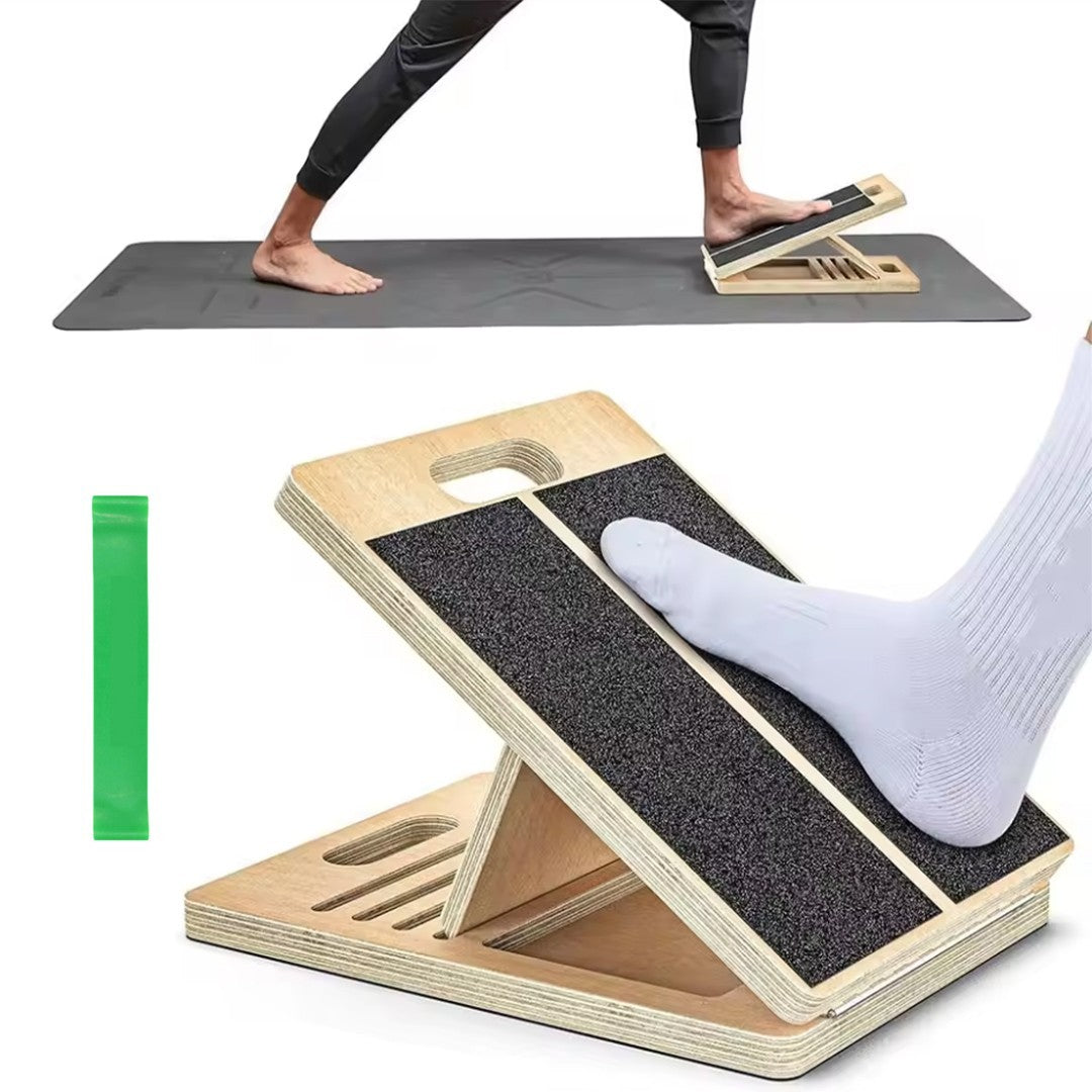Professional 5 Level Calf Stretcher Incline Board Ankle Wooden Slant Board