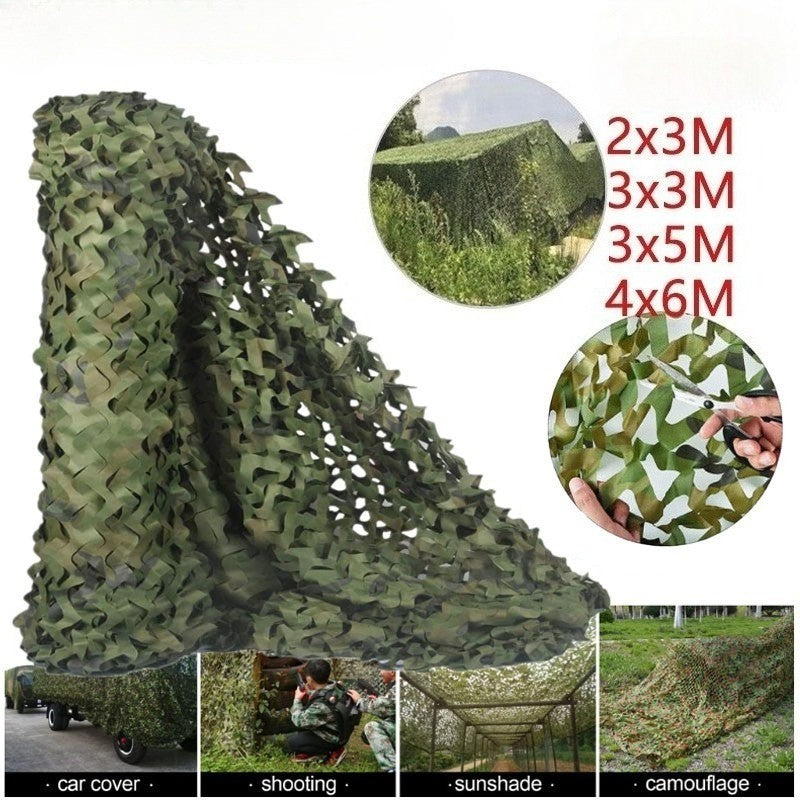 4mx6m Camo Net Hunting/Shooting Camouflage Hide Army Camping Woodland Netting UK