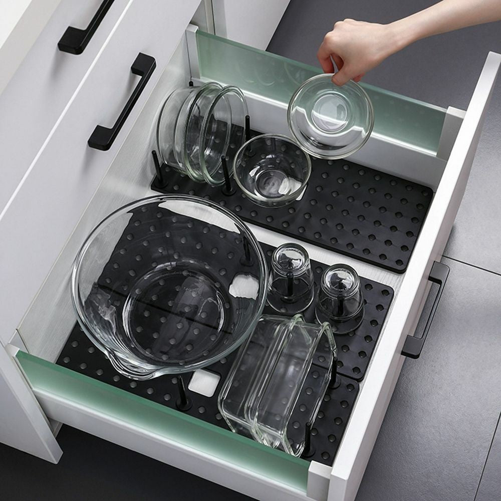 Rack Kitchen Shelf Organizer Drawer Organizer Tray Bowl Pot Storage Holder