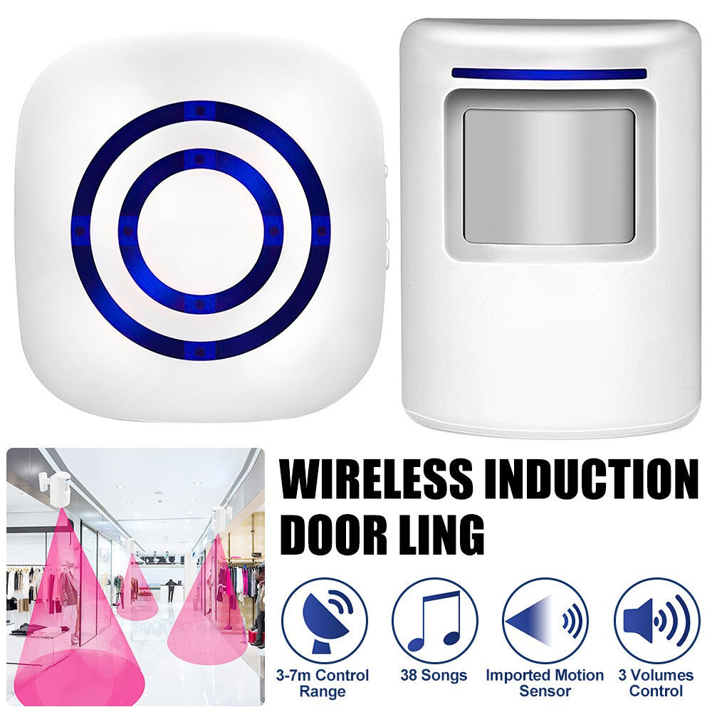 Wireless Doorbell PIR Motion Sensor Driveway Chime Alarm Home Security Alert New