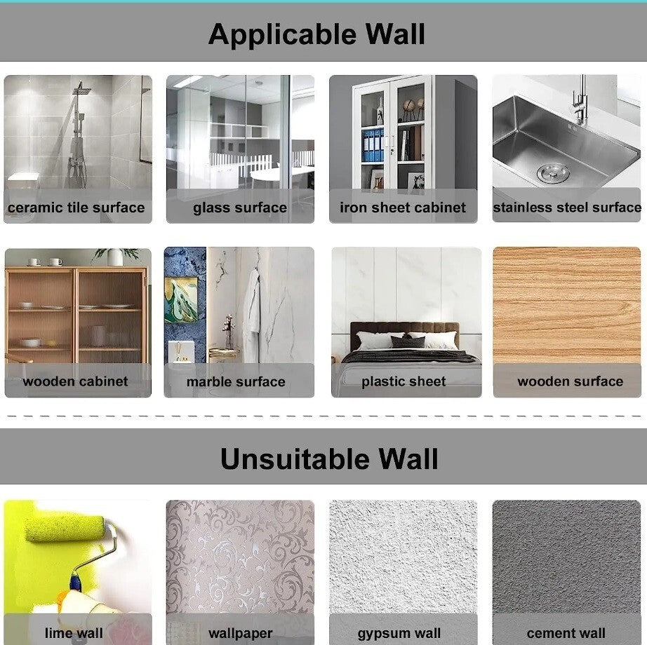 Shelf Bracket Support 10x Plastic Self Adhesive Wardrobe Cabinet Shelves Holders