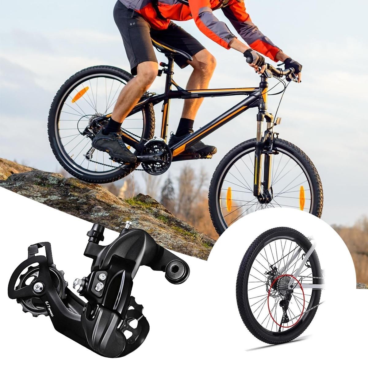 6/7/8 Speed Rear Derailleur Direct Mount Replacement Fits Tourney RD-TY300