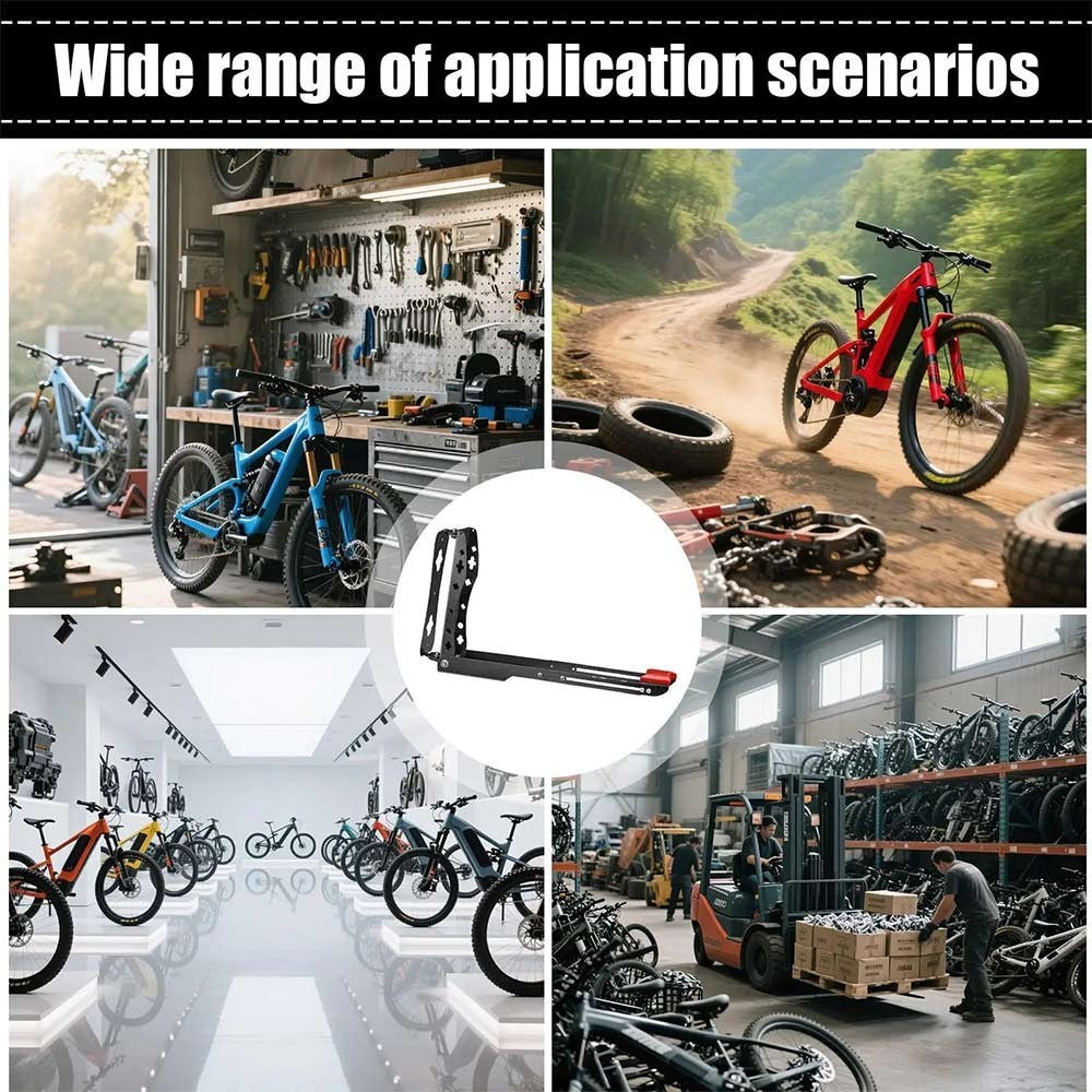 Heavy Duty Swivel Bike Rack Wall Mount with 180° Rotation Space-Saving Bike Rack