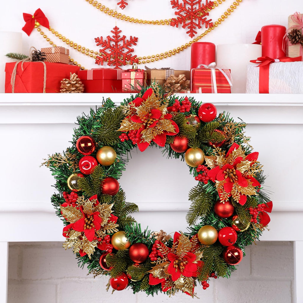 Christmas Wreath Christmas Decoration Hanging Larege Artificial Winter Holiday