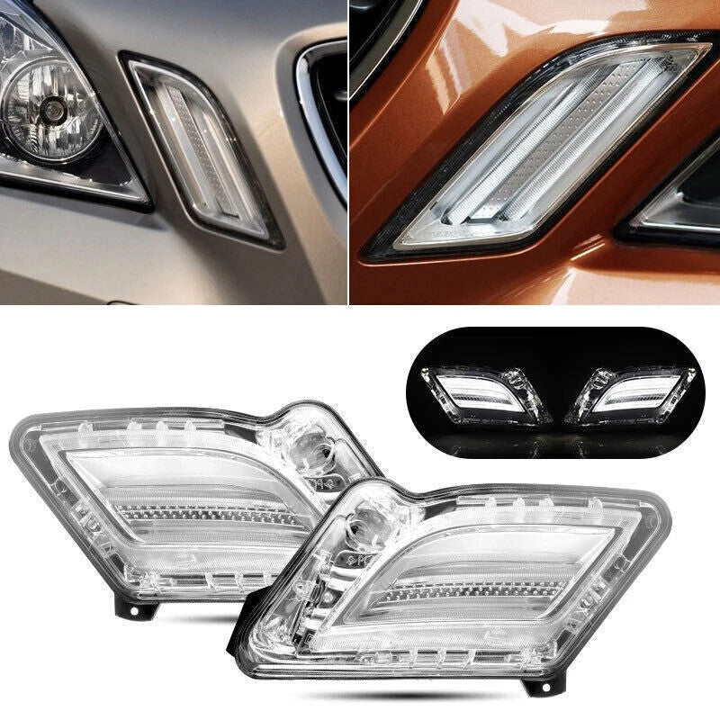 For Volvo S60 V60 2010-2014 Front Daylight Running Light LED DRL LEFT+RIGHT