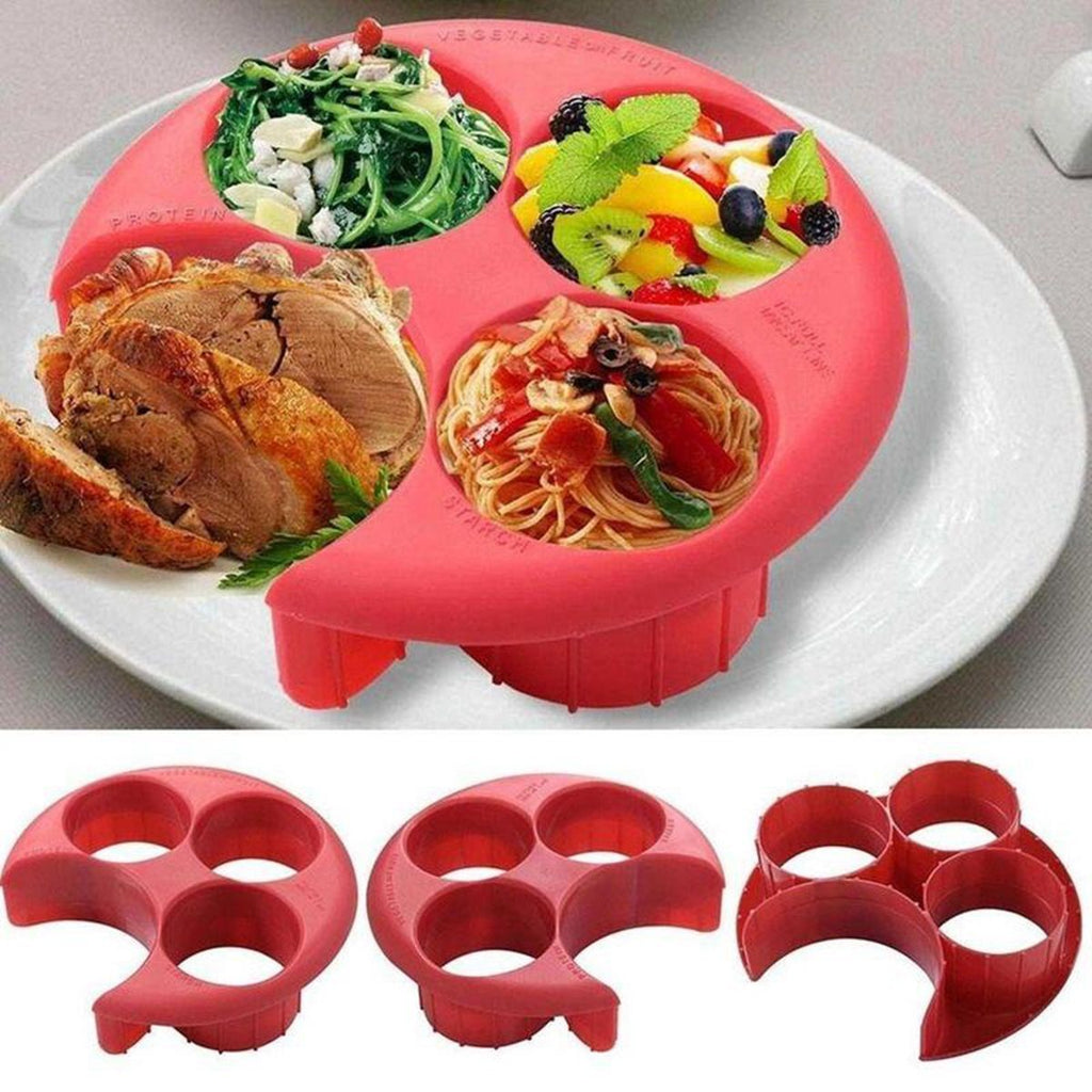 New Meal Measure Weightloss Diet Portion Slimming  Perfect Plastic Control Plate