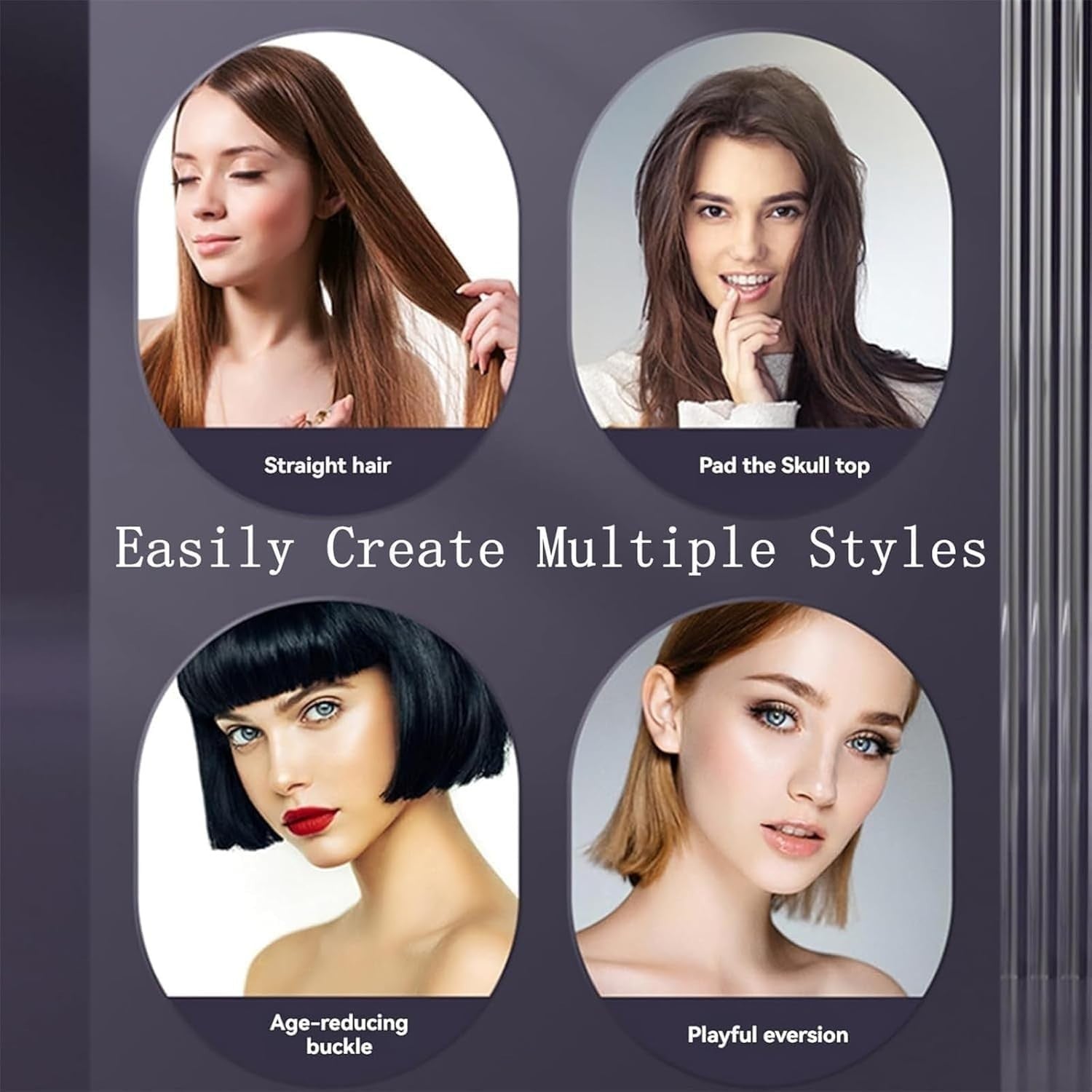 Glow Wave Heated Brush 2025 - USB Charging 3 Heat Settings for Short Hair