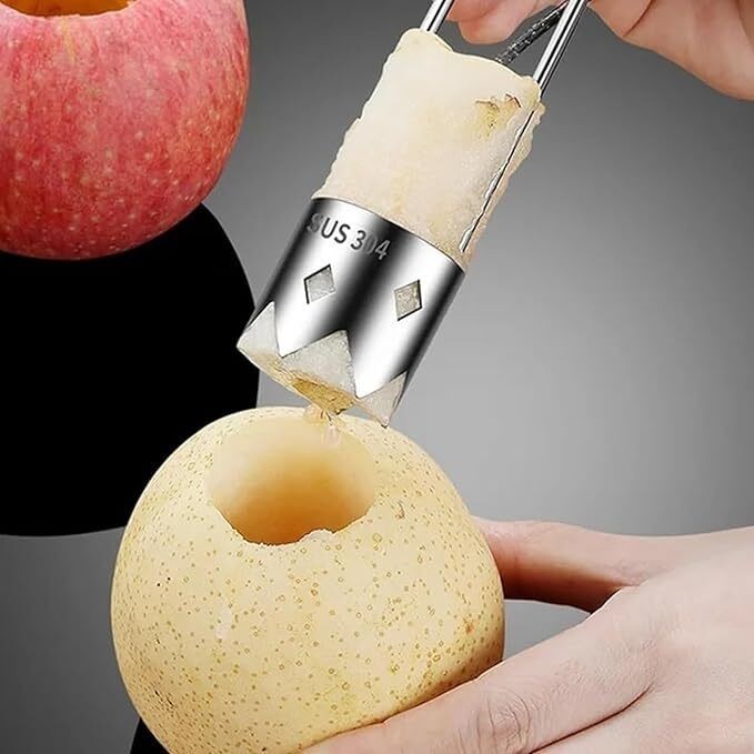 1 pc Fruit and Vegetable Corer Stainless Steel Red Bell Pepper Core