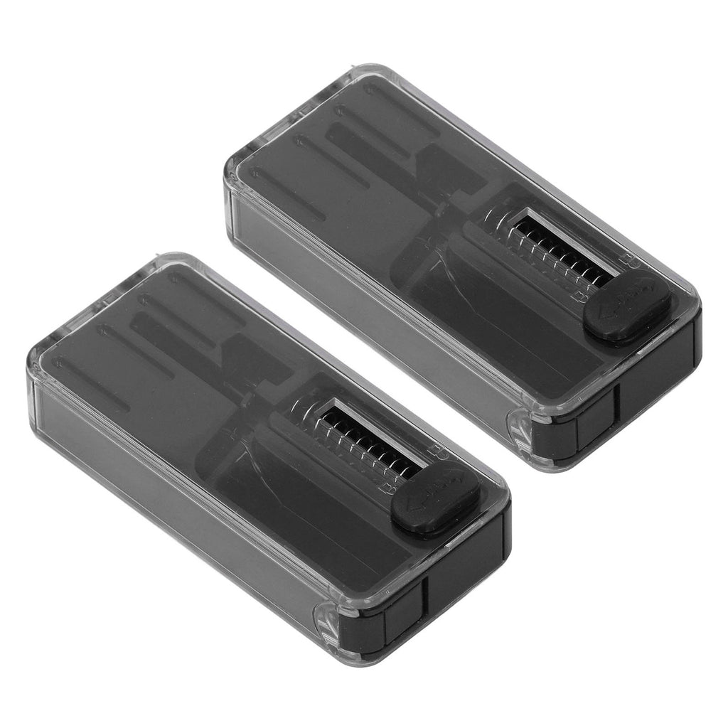 (Black)Crushball Dispenser 2 Pcs Cigarettes Apsules Dispenser Cigarette