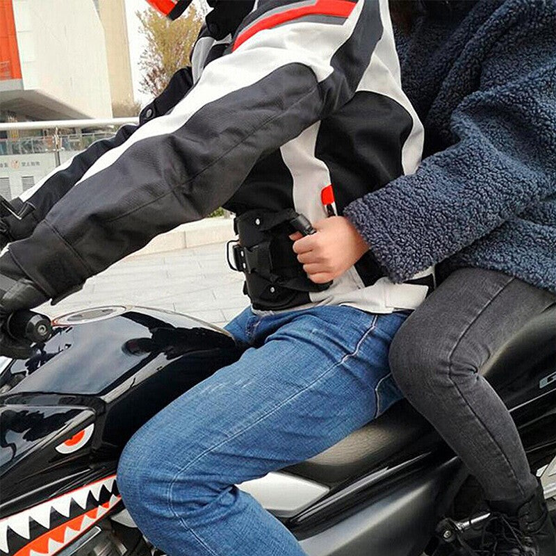 Motorcycle Safety Grip Belt Pillion Lover Passenger Grab Waist Handles Kid Strap