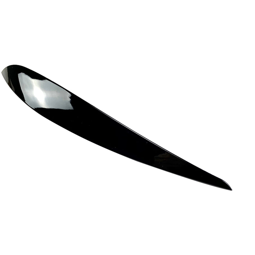 1 Pair Headlight Eyelid Eyebrow Trim Gloss Black For VW Polo 4 9N 9N3 2005-2009