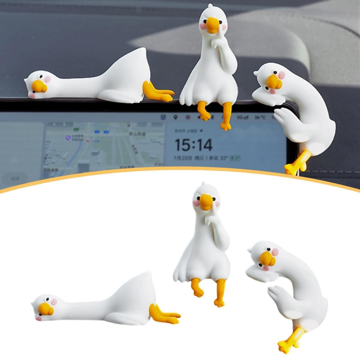 Computer Monitor Figurines Cute for Home Office Desk Table Shelf Ornaments