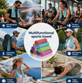 10 Pack Cooling Towels Microfibre Ice Towels for Neck Face Gym Sports Travel