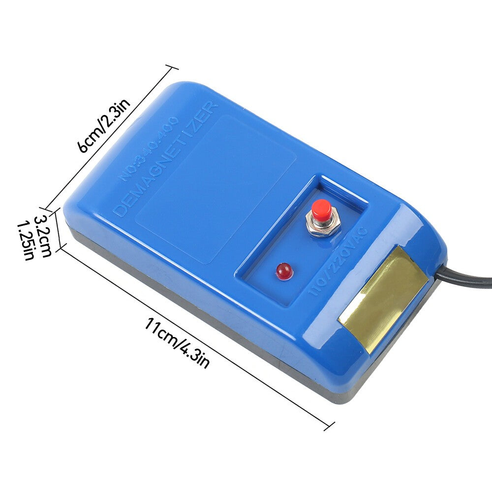 Blue Watch Demagnetizer 120x65mm 110/220V Watch Jewelry Demagnetization UK