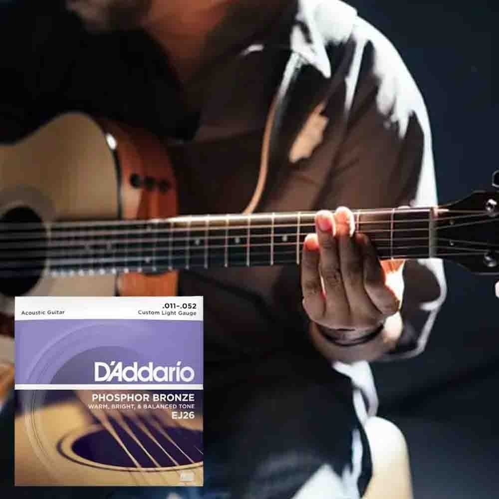 3PCS EJ26 Acoustic Guitar String Set Phosphor Bronze Custom Light 11 52 Gauge