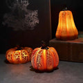 Halloween 3 x Pumpkin Light up decoration LED party prop table decor