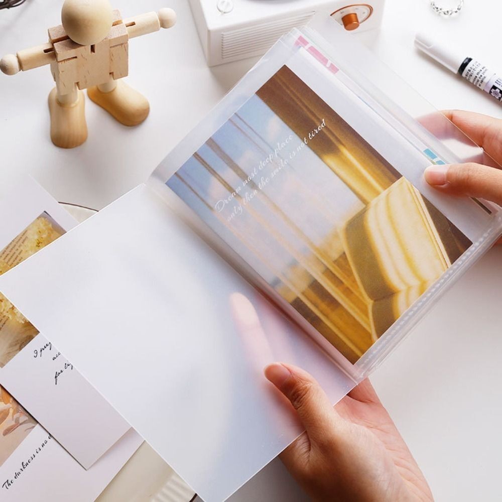 40 Pages A6 Folder Plastic Favorites Stationery Photo Album  Gift