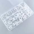 225 PCS Clear Food Grade Silicone O Rings Rubber Set o Ring Silicone Seal Kitnew