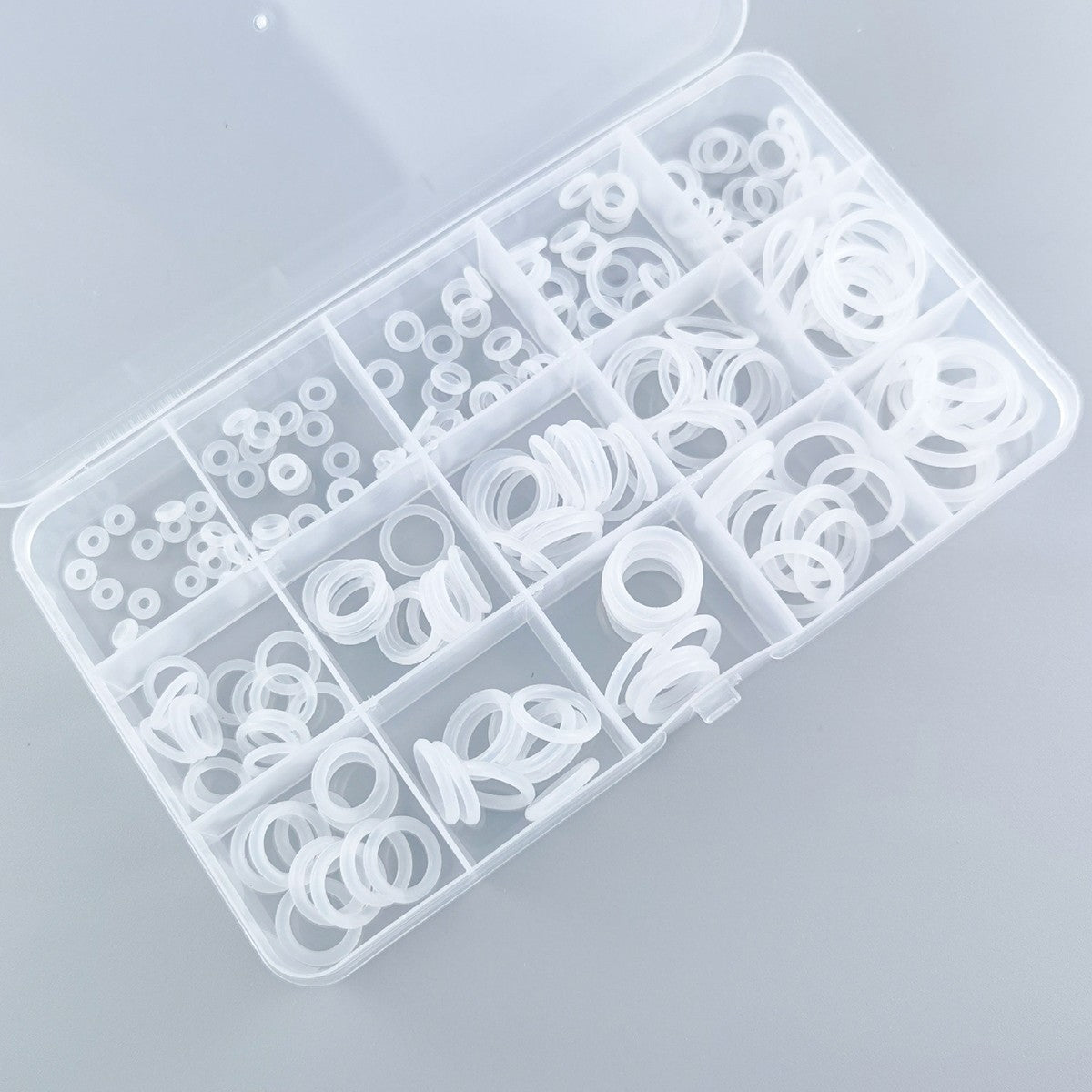 225 PCS Clear Food Grade Silicone O Rings Rubber Set o Ring Silicone Seal Kitnew