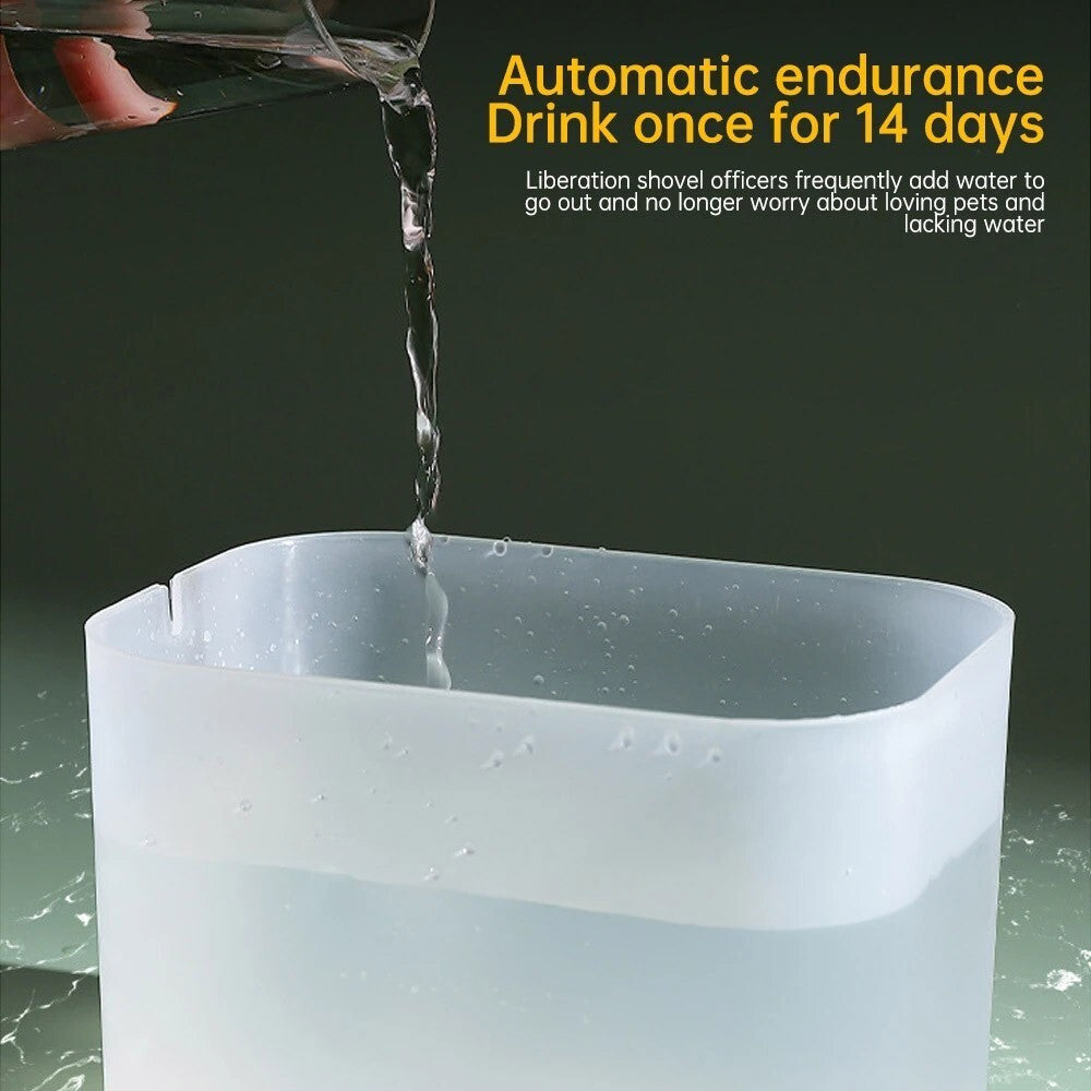 1.5L Automatic Pet Water Fountain USB Silent Cat Dog Indoor Dispenser UK