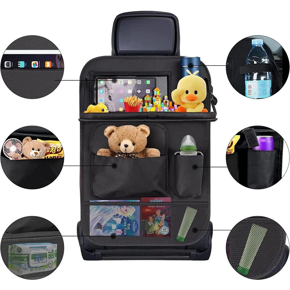 Car Seat Back Organiser Tidy Multi Pocket Storage Bag Organizer Holder Travel UK
