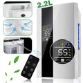 2.2L Large Dehumidifier Portable Quiet Home Air Dryer for Mould Moisture Damp