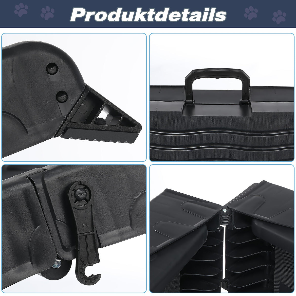Dog Car Ramp Pet Dog Car Access Ramp Foldable Car Entry Ramp Plastic Portable