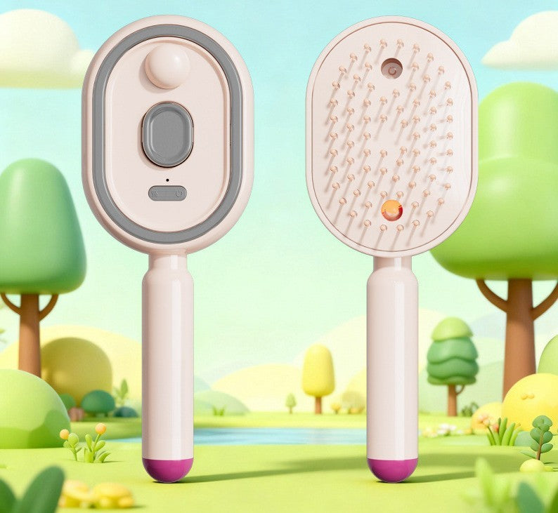 Electric Spray Air Cushion Massage Comb,Self-Cleaning Anti-Tangle Electric Brush
