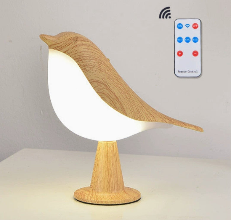 Bird-Shaped Table Lamp 3-Way Dimmable USB Rechargeable With Remote Control