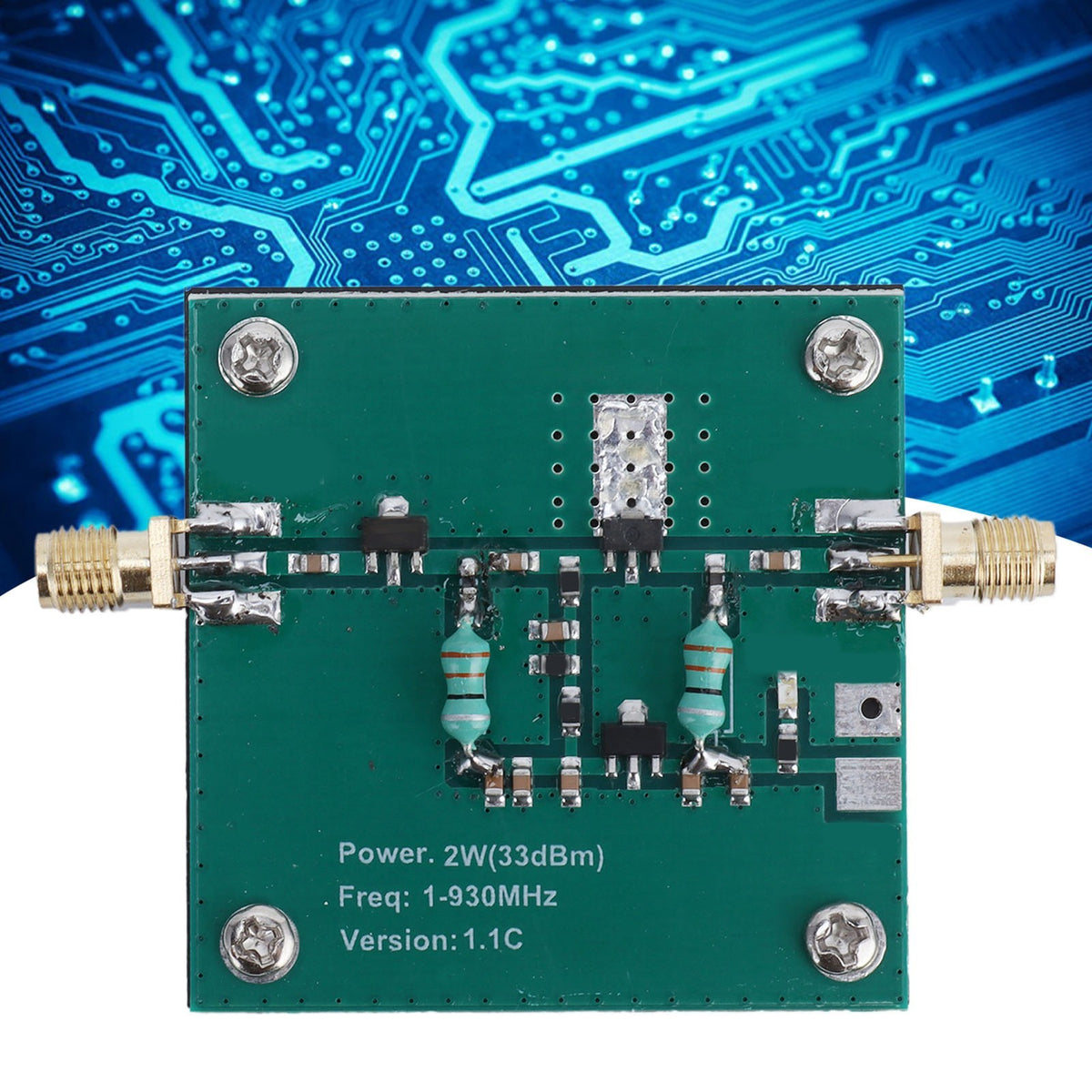 RF Amplifier Good Cooling RF Power Amp Module DC12V 1‑930MHz Frequency For