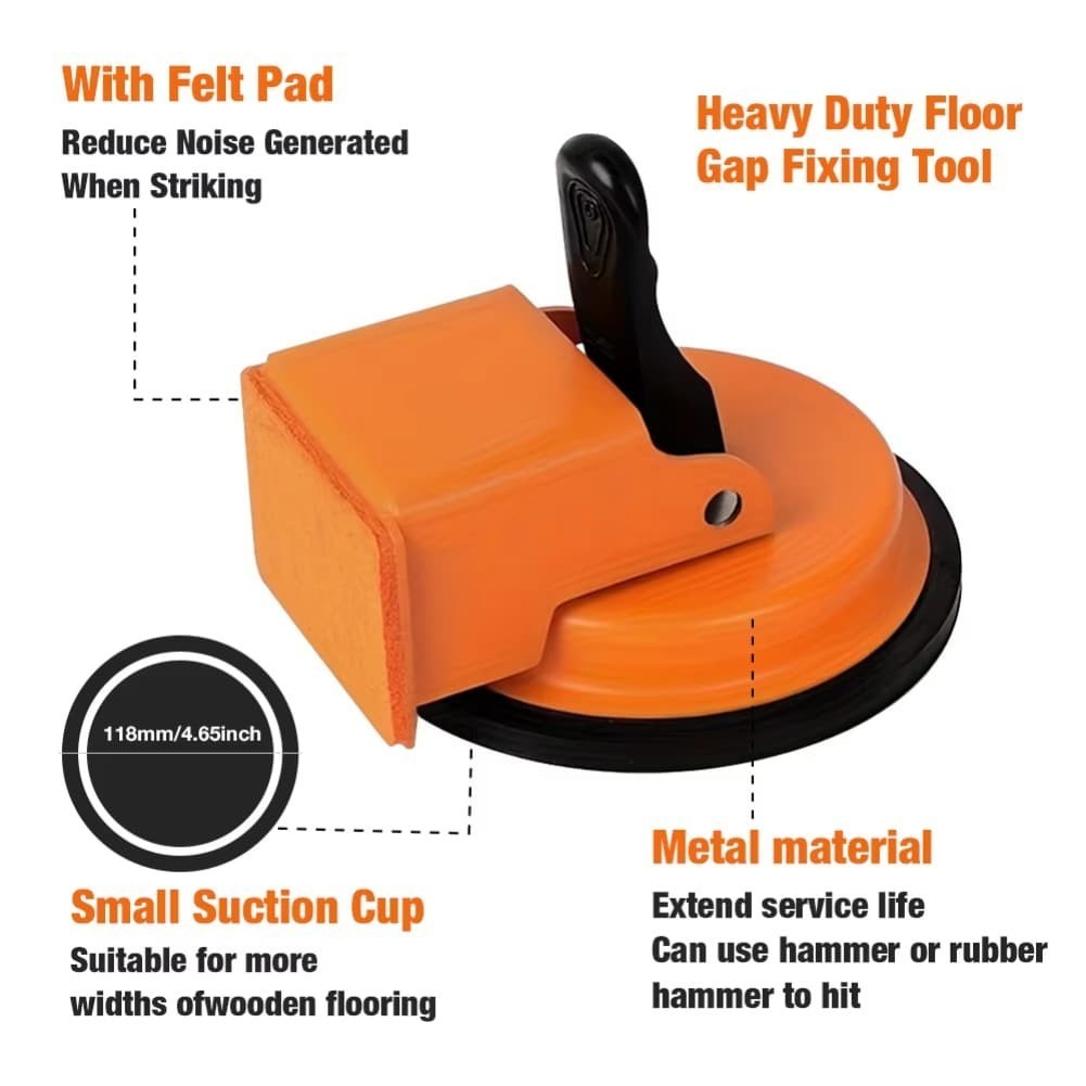 10X Floor Gap Fixer Tool with Suction Cup for Hardwood Laminate &Vinyl Flooring