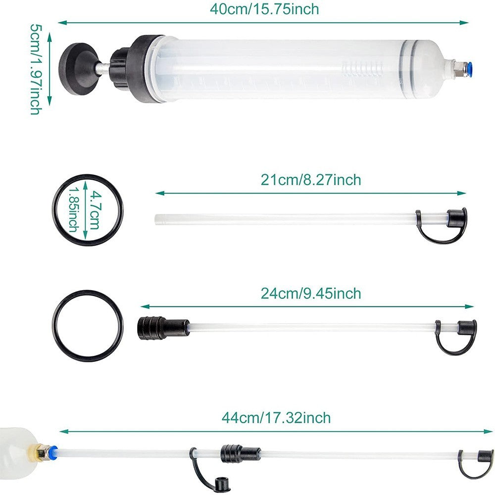 500ML Car Oil Fluid Extractor Fluid Syringe Pump Manual Suction Transfer Filling