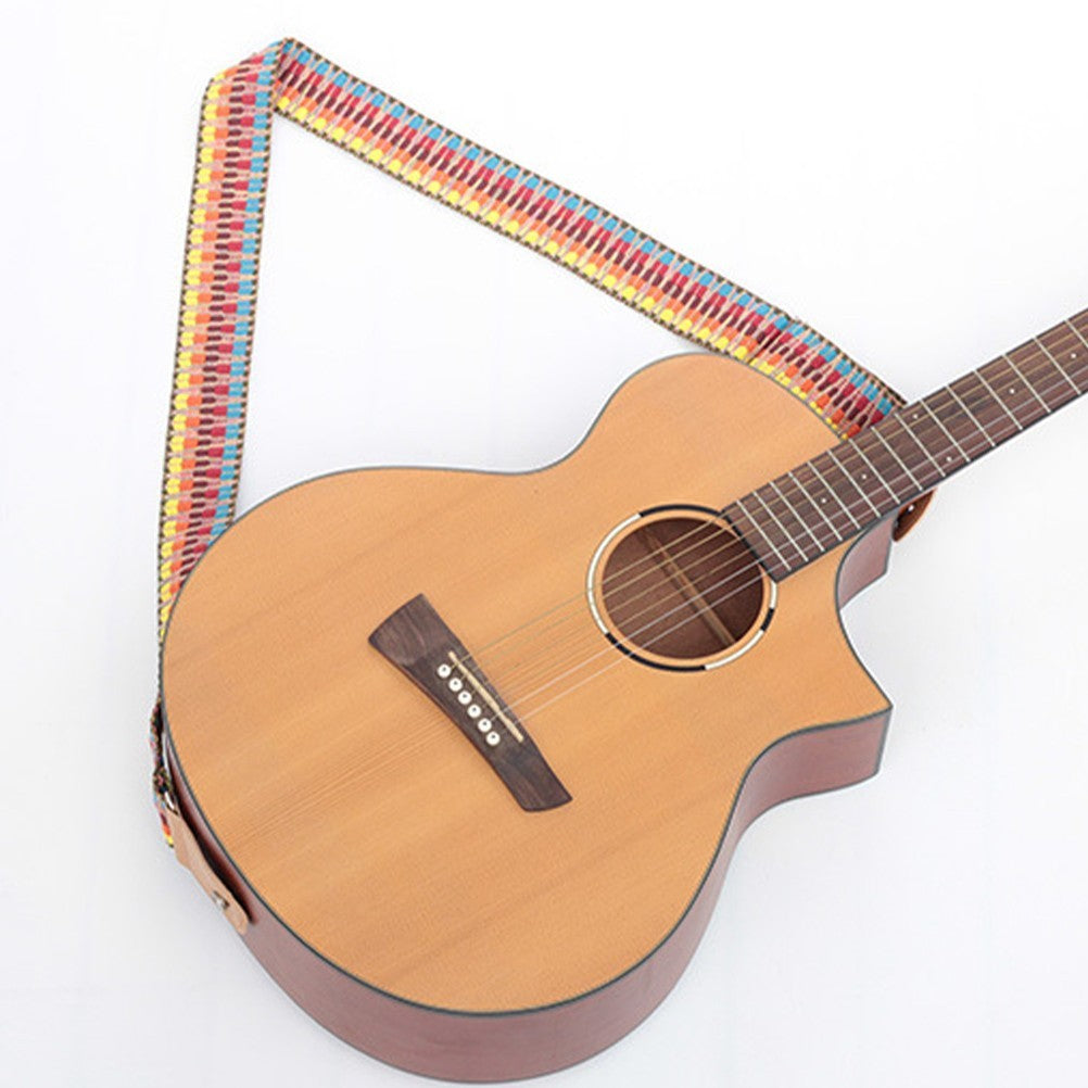 Wear-resistant Guitar Strap Adjustable Guitar Belt Bohemian Style Bass Guitar