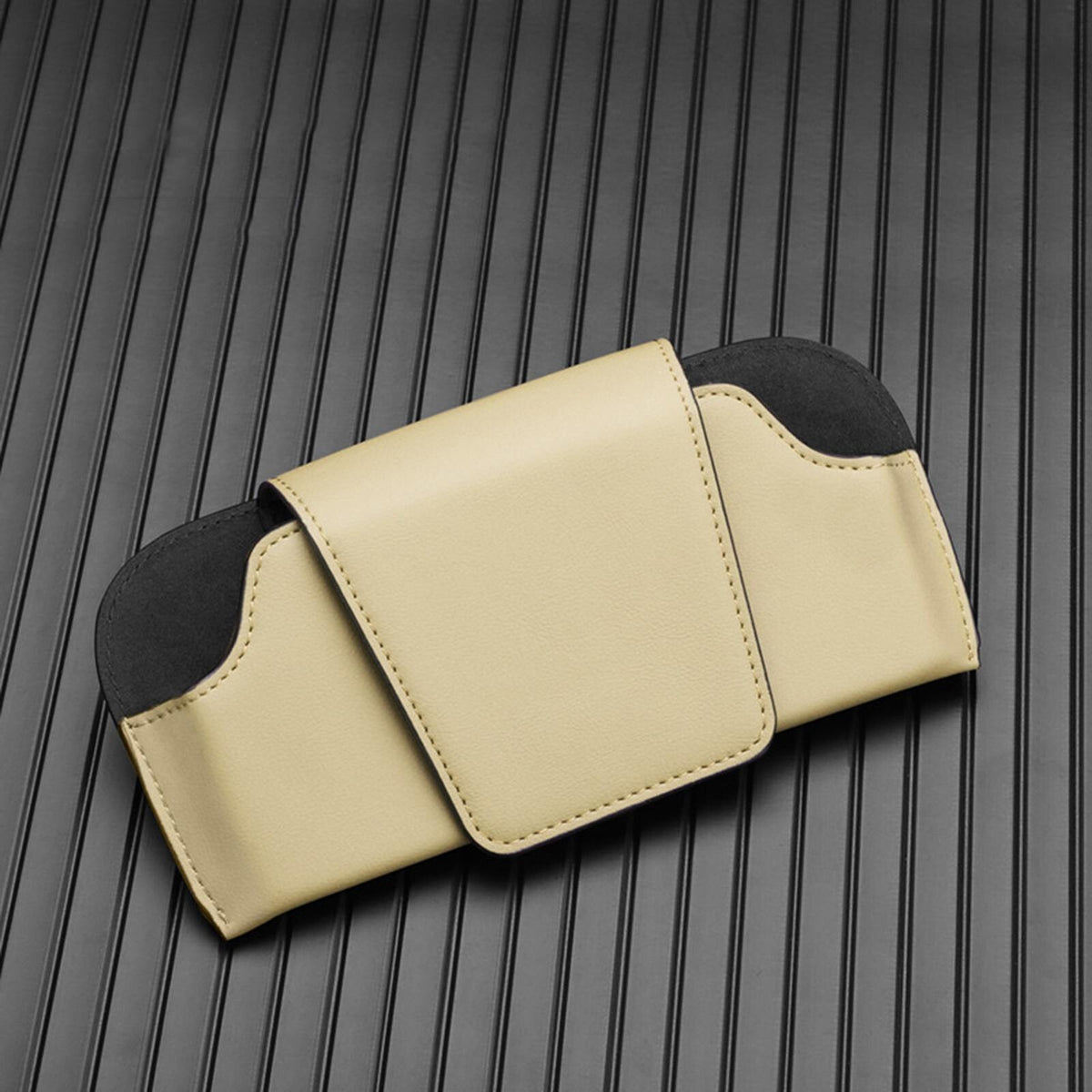 Car Sun Visor Sunglasses Case Holder Eye Glasses Box Clip Suede Shell Storage UK